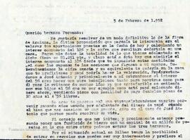 Cartas entre Bernardo de Mesanza y su hermano Fernando.