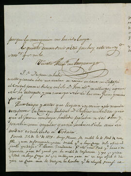 Correspondencia sobre la administración de los bienes de Bilbao.