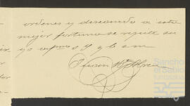 Carta de Juan Bautista Abreu a José María de Zavala Ortés de Velasco.