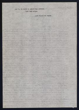 Cartas de José Miguel de Azaola Urigüen dirigidas a Juan José Echeverría y Manuel Escudero Rueda.