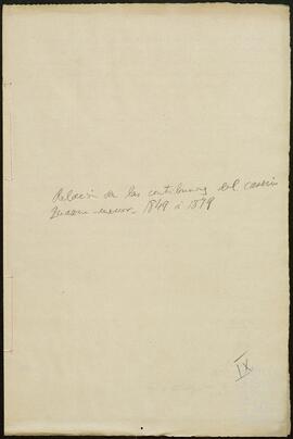 Cuenta de las contribuciones exigidas a la casería de Zuazúa menor por el Ayuntamiento de Aramayona entre los años 1877 y 1879.