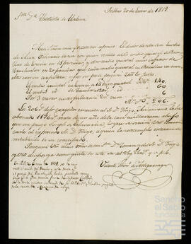 Correspondencia y cuentas de la administración de los bienes de Bilbao.