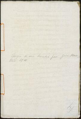 Venta de una heredad otorgada por María de Aurrecoechea en favor de Juan de Rotalde.