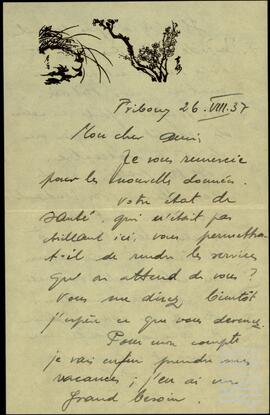 Correspondencia entre Albert Gross y José Miguel de Azaola Urigüen.