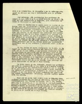 Correspondencia relacionada con la sociedad Alvamar S.A.