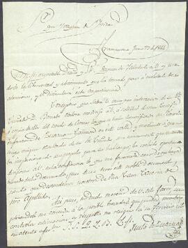 Carta de Justo de Zuazúa dirigida a Joaquín de Yrízar.