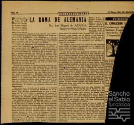 Correspondencia entre José Miguel de Azaola Urigüen, Jesús María de Zuloaga y José Molina Plata.