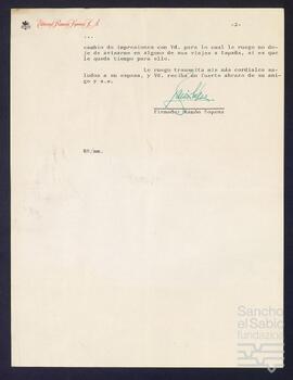 Correspondencia entre José Miguel de Azaola Urigüen y Joaquín Sopena.