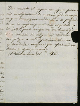 Correspondencia sobre la administración de los bienes de Bilbao.