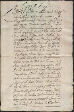 Cartas de pago y recibo dadas en favor de Joaquín de Alduncín y María Nicolasa de Larreta por el pago de réditos de un censo en favor de la obra pía del capitán Martín de Zamalvide.