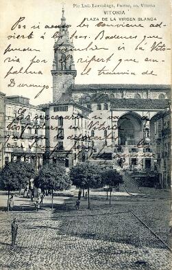 Tarjeta postal dirigida a Jesús Guridi por un tal Joaquín.