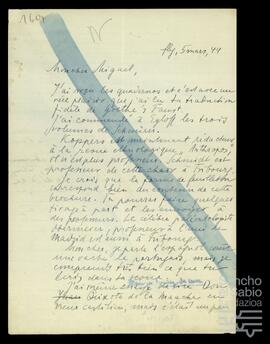 Correspondencia entre José Miguel de Azaola Urigüen, Francois Charriere y Franz Neuwirth.