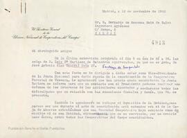 Cartas entre José Martínez de Torres y Bernardo Mesanza.