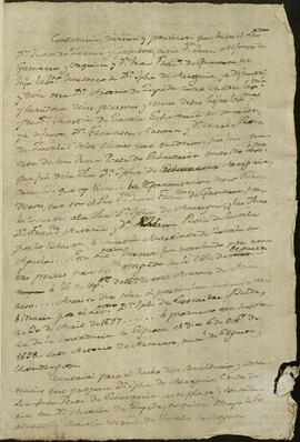 Convenio entre Juan Alfonso de Gamarra Urquizu y Antonia de Zupide Aróstegui aceptando la sentencia arbitral, contaduría y división de los bienes de San Juan Pérez de Echavarría Echavarría realizada por el licenciado Juan de Zarauz Gamboa.