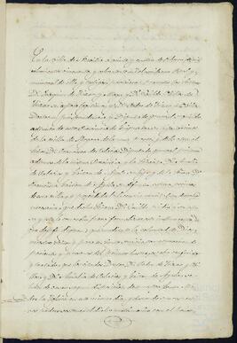 Contrato matrimonial de Pedro de Yrízar Ubillos y de Amalia de Palacios Gaytán de Ayala.