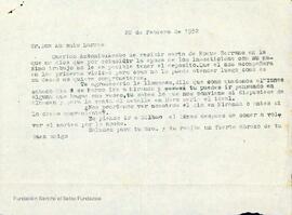 Cartas entre Antonio Larrea y Bernardo de Mesanza.