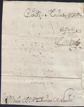 Dictamen del licenciado Bernardo Ignacio de Aróztegui Irarrazábal sobre la aprobación de la escritura de quitamiento, carta de pago y obligación otorgada por Joaquín de Alduncín en favor de Catalina de Olazábal.