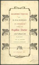Programa de fiestas del Real Seminario de Vergara.