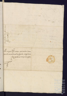 Carta recomendando a Gaspar Vélez de Marzana Orozqueta.