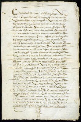 Dote matrimonial de Catalina Patiño otorgada por Diego de Argote.