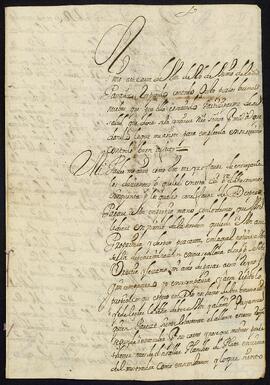 Carta de Domingo Pérez de Yrízar Cataráin al capitán Manuel de Zaldúa Castañeda.