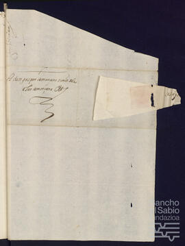 Carta de Juan Pérez de Zuricaray a Gaspar Vélez de Marzana.