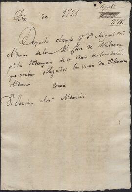 Requisitoria otorgada por Miguel Antonio de Alduncín contra Joaquín Antonio de Alduncín para el pago de la remisión de un censo.