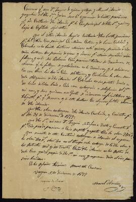 Convenio para realizar unas persianas en la casa principal de Joaquín de Yrízar Moya.