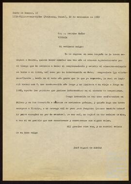 Correspondencia entre José Miguel de Azaola Urigüen y Henrike Knörr.