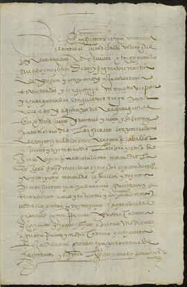Obligación contraída por Juan de Valle de pagar a Martín García de Irigoen y Compañía 103.164 maravedis por la compra de herrajes para el ganado, clavos, hierro platina y hierro sotil.