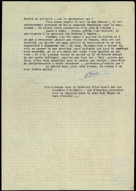 Correspondencia entre Albert Gross y José Miguel de Azaola Urigüen.