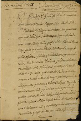 Real carta ejecutoria de hidalguía ganada por Jorge de Moya.