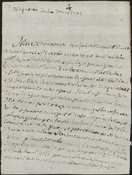 Carta de Joaquín José de Landázuri Romarate dirigida a Concepción de Alcíbar.