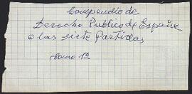 “Compendio del Derecho Público y Común de España, o de las Leyes de las Siete partidas” de Vicente Vizcaino Pérez.