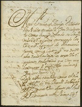 Cartas de José Ignacio de Irastorza dirigidas a Pedro Antonio de Jáuregui.