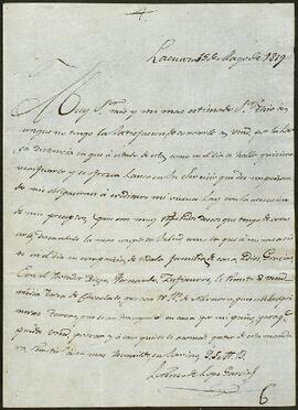 Cartas de Lorenzo de Lope Garcia dirigidas a Francisco Javier de Arcelus.