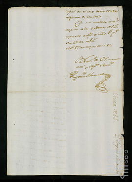 
Cartas de Eugenio Ahumada sobre un censo.
