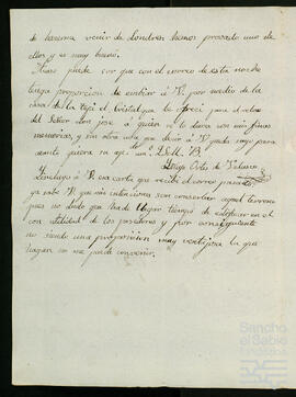 Correspondencia sobre la administración de los bienes de Bilbao.