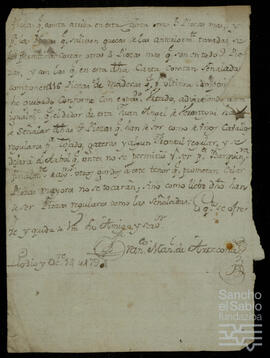 Cartas de Francisco Manuel de Artecona.