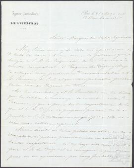 Carta de Fernando Ceballos dirigida al Marqués de Valde Espina.