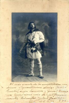 Fotografía de Isidoro de Fagoaga dedicada a Jesús Guridi.