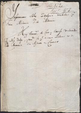 Pleito de hidalguía de Juan de Alduncín.