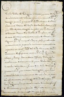 Arrendamiento de la ferrería de Ipinarriaga otorgado por Juan Francisco de Moya Jáuregui en favor de Miguel de Aguirrebeña.