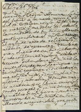 Cartas de Ramón María de Moya Jáuregui a su hermana Marina.