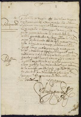 Requerimiento de la beata María de Izaguirre para que Miguel de Aranguren le devuelva una jarra y una taza de plata a cambio de los 40 ducados de vellón que le había prestado.
