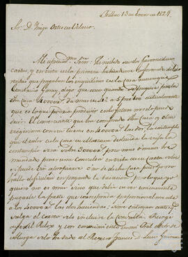 Correspondencia sobre la administración de los bienes de Bilbao.