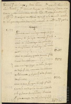 Cuentas de la curaduría de María de Abaria Yun-Ibarbia desde el año 1757 hasta San Martín de 1758.
