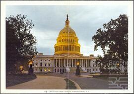 Lámina fotográfica del Capitolio de Washington.