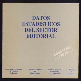 Datos estadísticos del sector editorial español.