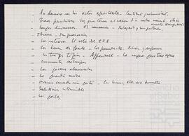 Notas manuscritas de José Miguel de Azaola Urigüen sobre la visita del papa Juan Pablo II a Suiza.